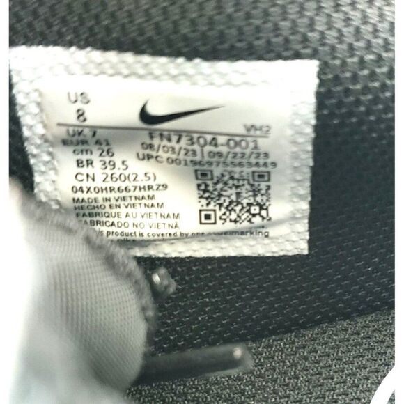 Nike Air Max Excee FN7301-001 Men's Size 8 Black Cool Gray White EUC - Picture 2 of 12